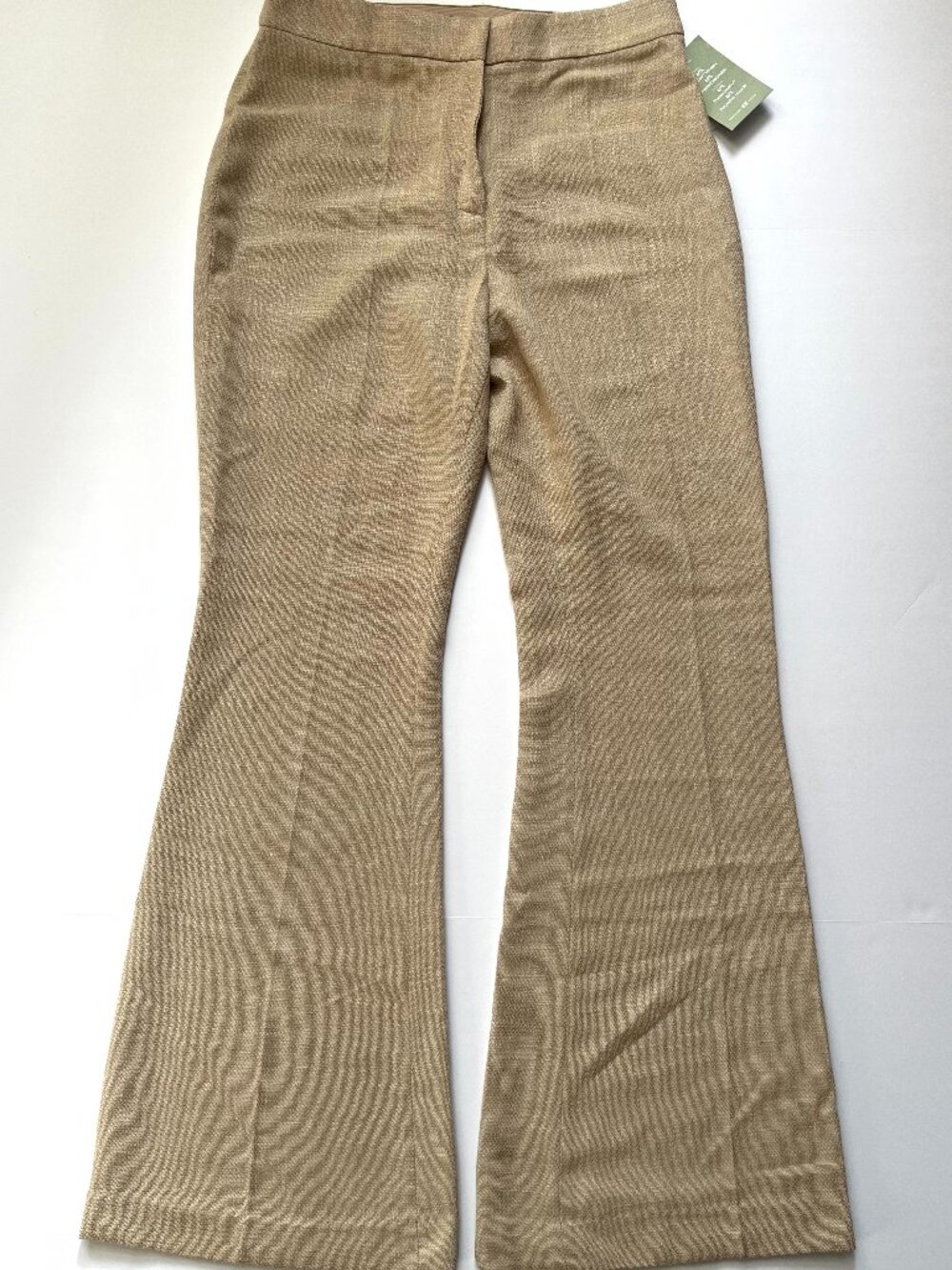 NWT H&M Women's Light Khaki Thin Breathable Flare Dress Pant